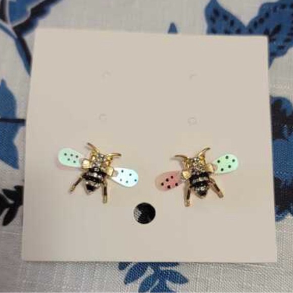 Holographic Winged Bee~ Polka Dot 3D Mobile Bumblebee Honeybee Funky Quirky Stud - Picture 10 of 16